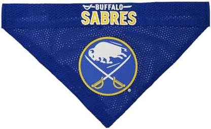 NHL Buffalo Sabres Bandana for Dogs & Cats, Large/X-Large. - Cute & Stylish Bandana! The Perfect Hockey Fan Scarf Bandana, Great for Birthdays Or Any Party!