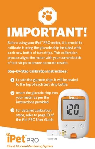 iPet PRO Blood Glucose Monitoring System, Kit Designed for Dogs & Cats