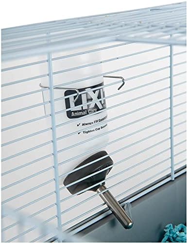 Lixit Wide Mouth BPA-Free Cage Water Bottles for Rabbits, Ferrets, Guinea Pigs, Rats, Chinchillas, Hamsters, Mice, Hedgehogs, Gerbils and Other Small Animals. (Translucent, 8 Ounce)