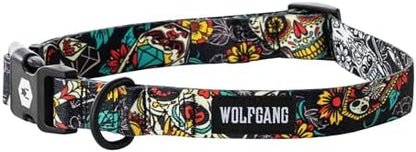 Wolfgang Wide Venture Dog Collar Losmuertos Print Medium