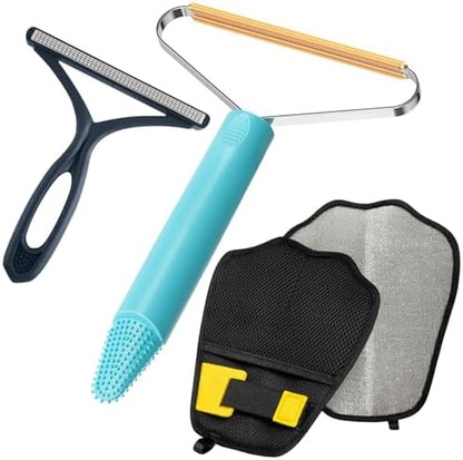 3-Pack Pet Hair Remover Carpet Rake, Dog Cat Hair Remover, Carpet Scraper