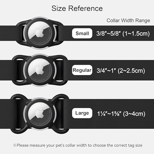 Waterproof AirTag Holder for Dog Collar, Soft Slide-On Dog AirTag Holder