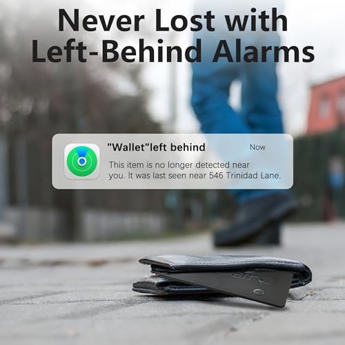 Wallet Tracker Card, Android & iPhone, Find My & Google, 5 Year Battery