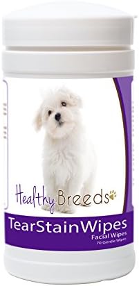 Healthy Breeds Maltese Tear Stain Wipes 70 Count