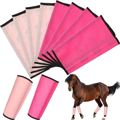 8 Pcs UV Mesh Horse Fly Boots