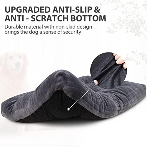 KSIIA Washable Dog Crate Bed Kennel Mat for XX-Small Dogs,17 x 11 Inch,Gray