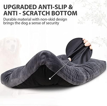 KSIIA Washable Dog Crate Bed Kennel Mat for XX-Small Dogs,17 x 11 Inch,Gray