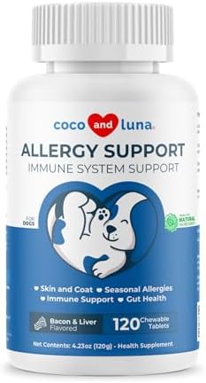 Allergy Relief for Dogs 120 Tablets - Itch, Skin & Immune Support