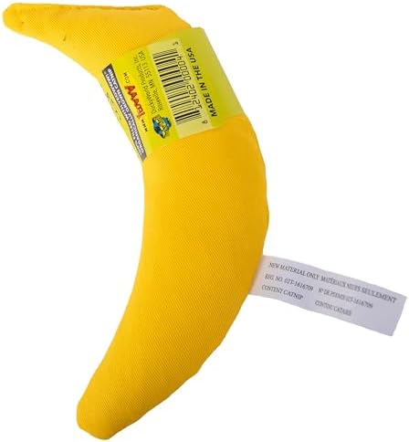 Yeowww! Catnip Chi-CAT-a Banana Toy for Cats - 7 Inches - Durable Cotton Twill - Made in the USA - Stuffed with Organically Grown Catnip (Pack of 3)
