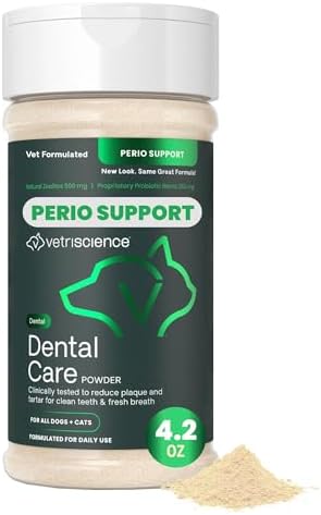 VetriScience Dental Care Powder for Dogs and Cats, 4.2 oz