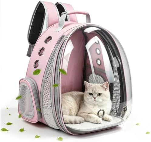 Expandable Pet Backpack 14"×15"×16.5" Cats Dogs Carrier Bag