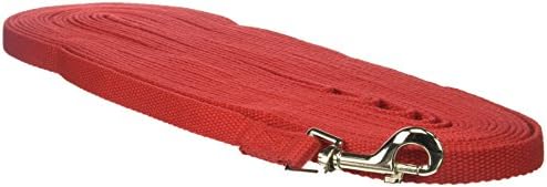 Guardian Gear Cotton Web Dog Training Lead 50'x5/8", Red