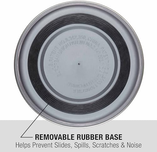 Loving Pets Bella Dog Bowls- Stainless Steel Dog & Cat Bowls - Spill Proof Dog Food Bowl, Cat Bowl, Puppy Essentials & Pet Supplies Great for Home & Travel (Medium 20-35 lbs, Blueberry)