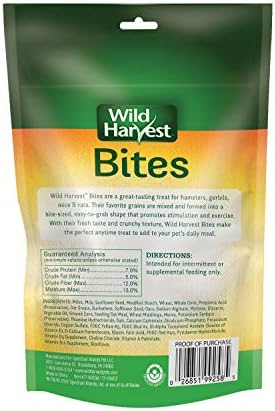 Wild Harvest Small Snacks Pet Treat for Hamsters, Gerbils, Rats, 2.5 oz