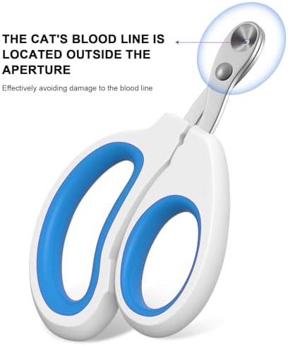 Aogeili Cat Nail Clippers - Stainless Steel, Non-Slip, Safe for Small Pets