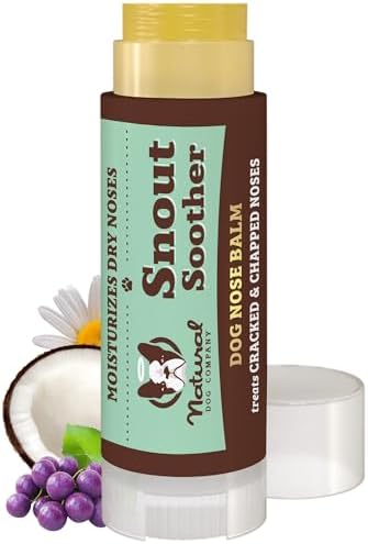 Natural Dog Company Snout Soother Dog Nose Balm, 0.15 oz Travel Stick