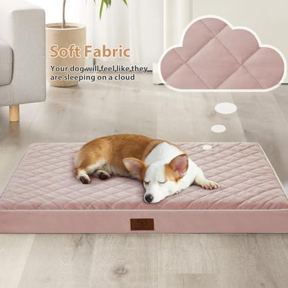 WNPETHOME Orthopedic Waterproof Large Dog Bed for Crate Cozy Sleep