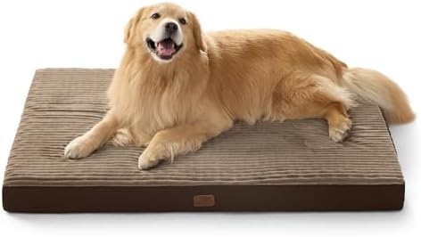 Bedsure ComfyFleece XXL Dog Bed for Crate with Washable Cover, 47x29