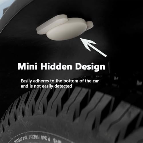 GPS Tracking Device for Vehicles No Monthly Fee,1PCS Real Time GPS Tracker for Car Work with Find My (iOS Only), Mini Car Tracker Device Hidden with Magnetic Case, White