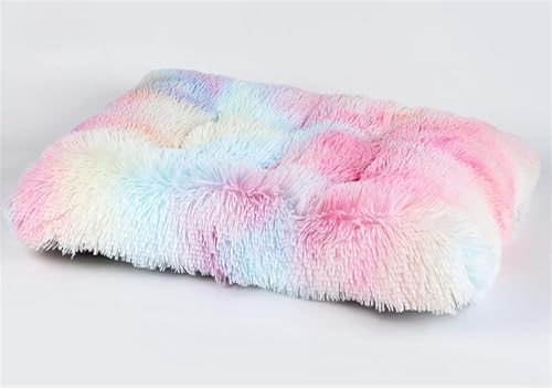 Long Plush Calming Pet Bed Cuddler Pet Bed Gradient Colorful XL