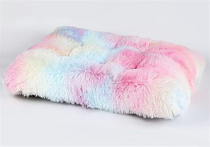 Long Plush Calming Pet Bed Cuddler Pet Bed Gradient Colorful XL