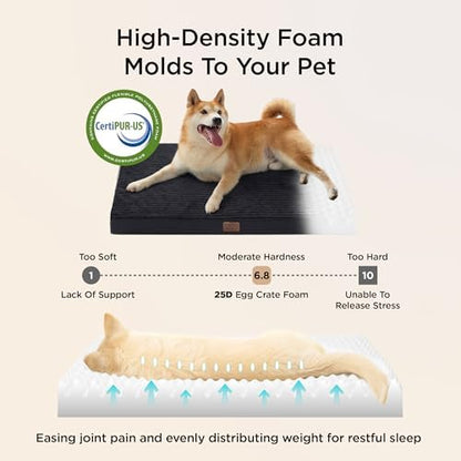 Bedsure ComfyFleece Small Dog Bed with Washable Cover, 23x17 Cat Puppy Bed