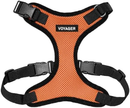 Voyager Step-in Lock Dog Harness - Orange/Black Trim, X-Large