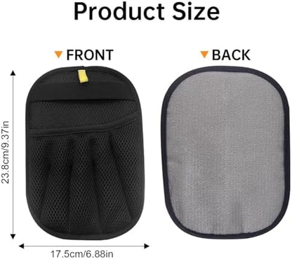 Pet Hair Removal Glove | Electrostatic Reusable Cat & Dog Magic Brush Hair Remover Tool for Furniture, Carpet, Couch | Upgraded 5-Finger Design | Gentle Grooming Tool for Pets(Eco-Friendly) (2 PCS)
