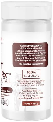 Coat Guard Rx™ Large 16 oz. Coat, Mane, and Tail Powder for Horses - Rain Rot, Sweet Itch, Treatment & Dry Shampoo for Horses.