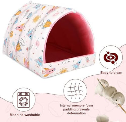 UPINS 2 Pack Guinea Pig Bed,Guinea Pig Hideout