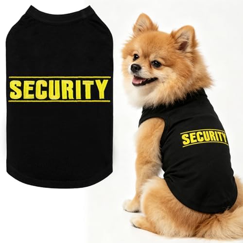 BINGPET Dog Security Shirt, Soft Cotton Puppy T-Shirt, Halloween Costumes