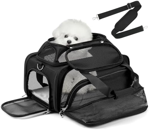 pidipiti 17x11x9.5 Soft-Sided pet Carrier,for Extra-Small Dog or Medium cat