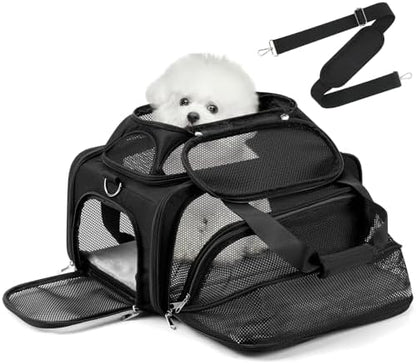 pidipiti 17x11x9.5 Soft-Sided pet Carrier,for Extra-Small Dog or Medium cat