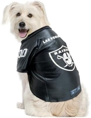 Littlearth NFL Las Vegas Raiders Premium Pet Jersey, Team Color, X-Small