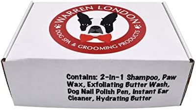 Warren London Pawdicure Gift Box for Dogs, 8-Piece Paw Spa Kit
