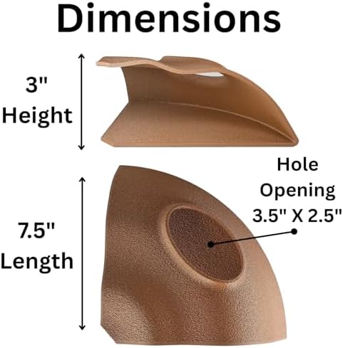 Reptile Corner Underground Cave Natural Curve Viewing Hide | Hognose Snake, Corn Snake & Leopard Gecko Hideout Reptile Habitat Tank Enrichment | Decor Decoration Accessories Supplies Toys Ornaments