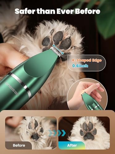 oneisall 4 in 1 Dog Grooming Kit with LCD Display Green