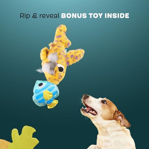BarkBox Leopold Leopard Shark Dog Toy - Toy for Medium and Large Dogs