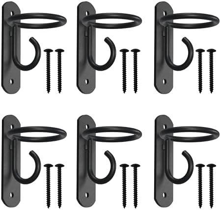 NACETURE Heavy Duty Horse Stall Bucket Hooks, 6 Pack