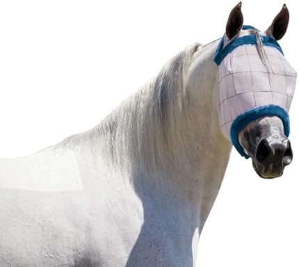 Farnam SuperMask II Horse Fly Mask Without Ears, Small Size, Color May Vary