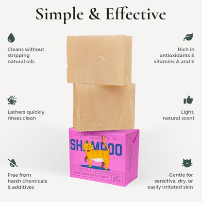 J.R.LIGGETT'S Cat Shampoo Bar for Cats with Sensitive Skin 3.5 oz