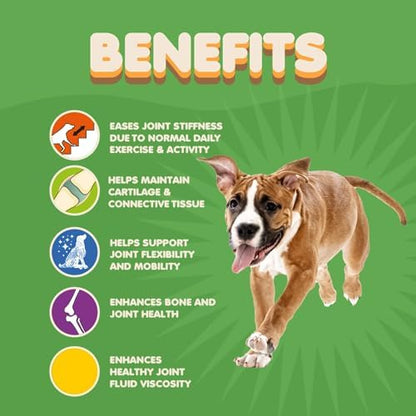 Collagen for Dogs & Cats - Collagen Supplements for Joint Health - Vitamin C Supplement for Joint Mobility - Joint Support Supplement for Dog & Cats - Bacon Flavored Tablets (2 Pack, 120 Tabs)