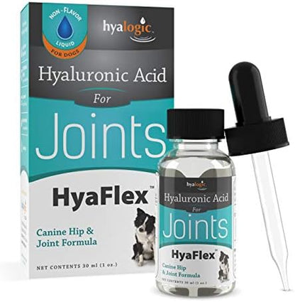 Hyalogic HyaFlex Hyaluronic Acid for Dogs - Premium Pet Supplies for Joint, Skin, Eye, and Coat Maintenance - Natural Joint Supplement for Dogs to Enhance Mobility (30ml)