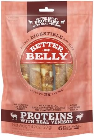 Better Belly Proteins Roll Highly Digestible Dog Treats, 6 Count
