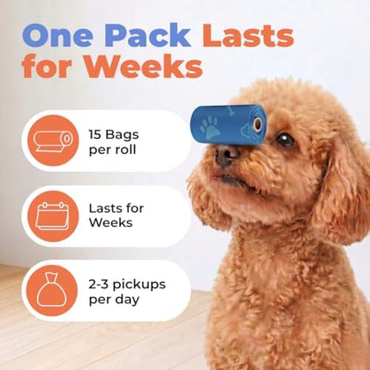 Best Pet Supplies Poop Bags for Dogs - Assorted Colors, 150 Count