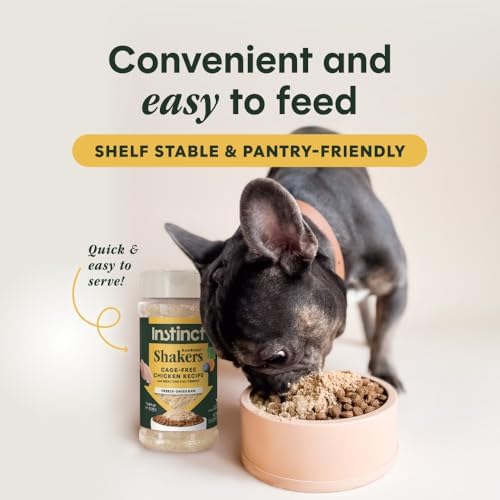 Instinct Freeze Dried Shakers, Dog Food Topper, Chicken, 5.5 oz.