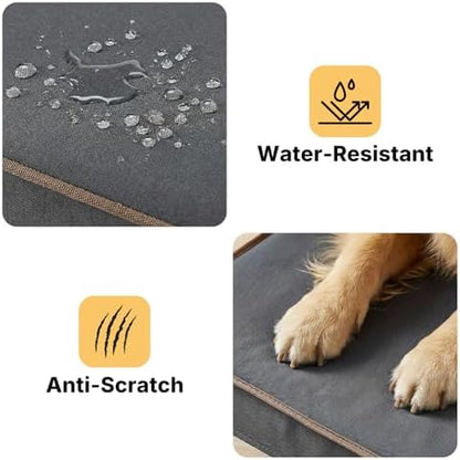 Veehoo Chew Proof Dog Bed, Orthopedic Elevated Dog Bed with Padded Cover