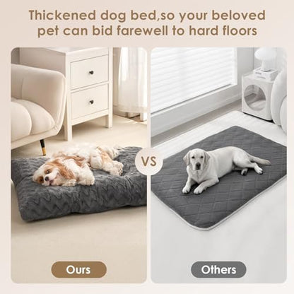 EHEYCIGA XXL Dog Bed 47x29 Inch, Extra Large Pet Beds for Dogs, Charcoal