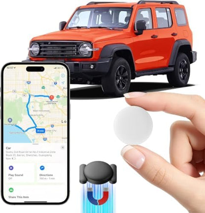 1PCS Mini GPS Tracker for Vehicles,No Monthly Fee GPS Tracker with Strong Magnetic Case,Worldwide Car Locator Tracker Work with Apple Find My(iOS Only)