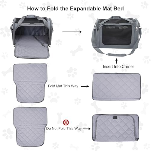 EliteField Deluxe Soft Pet Carrier for Cats and Dogs (3-Year Warranty)